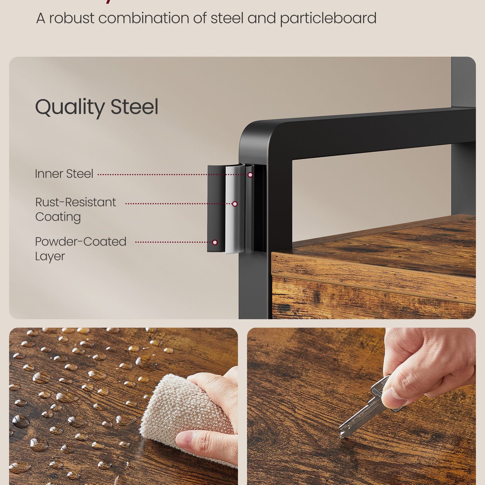 6-in-1 Entryway Hall Tree, Bench, Hooks, Shoe Rack, Drawers, Rail, Shelves