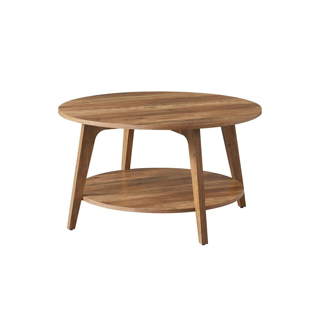 Modern 2-Tier Round Coffee Table – 31.5" Diameter