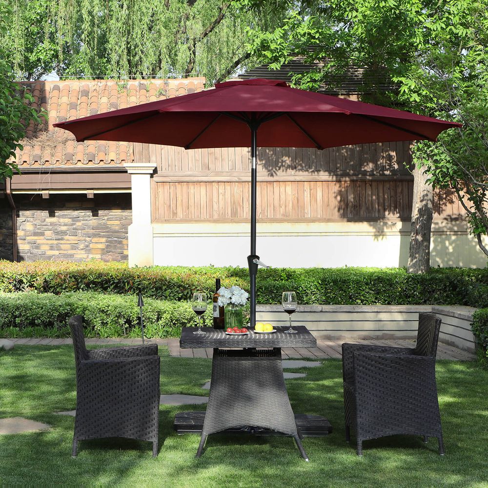 Outdoor Patio Umbrella, 2-Way Tilt, UPF 50+, 7.5/9 ft.