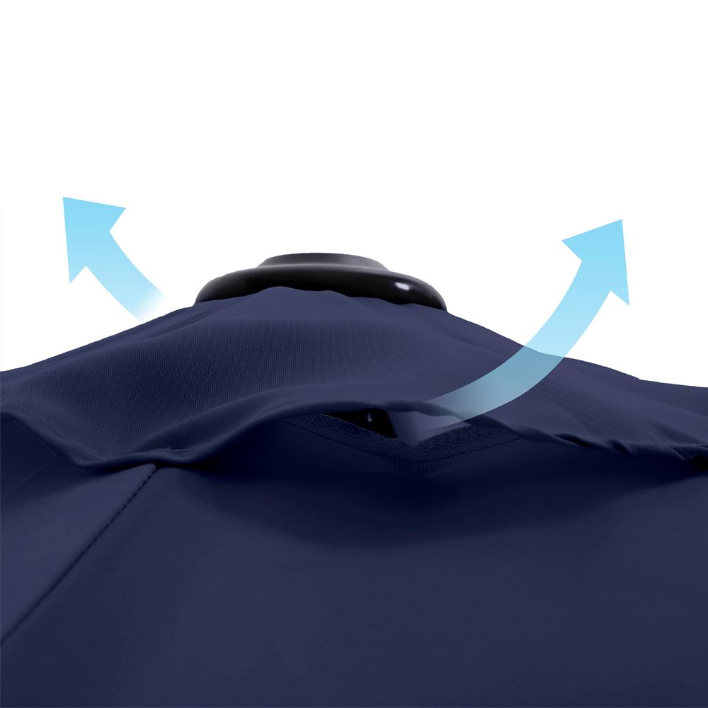 Outdoor Patio Umbrella, 2-Way Tilt, UPF 50+, 7.5/9 ft.