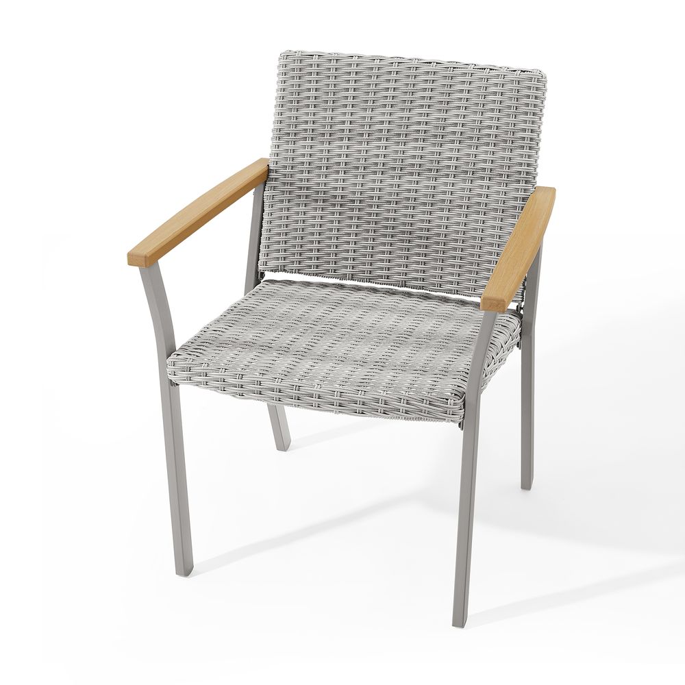 Sencillo Patio Dining Chair, PE Rattan, Cushion, Outdoor
