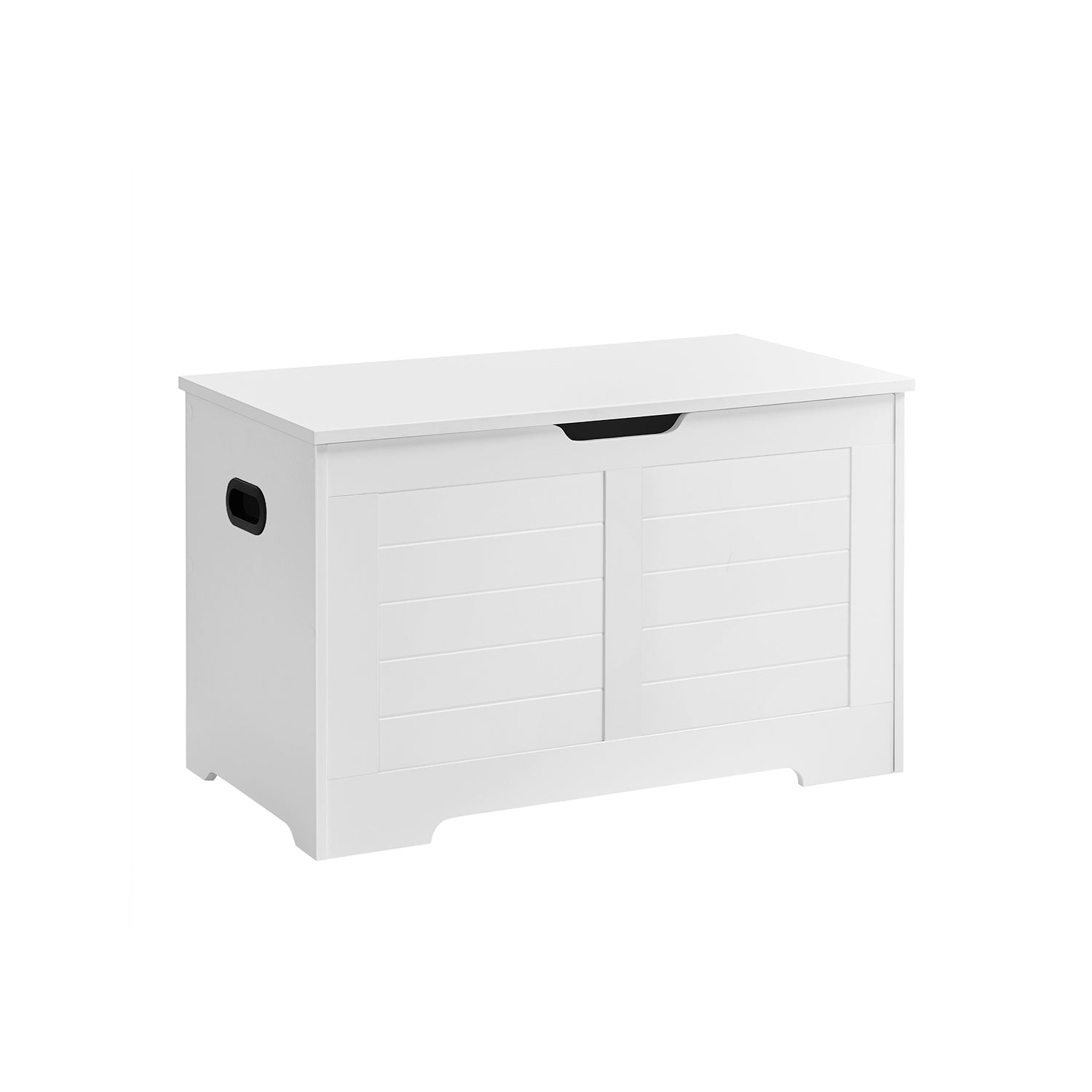 Storage chest with hinged lid – entryway trunk – large hidden compartment – 300 lb capacity