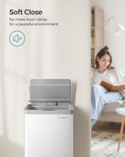 18-Gallon Motion Sensor Trash Can, Stainless Steel, Stay-Open, Soft-Close, Bag Retainer