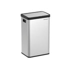 18-Gallon Motion Sensor Trash Can, Stainless Steel, Stay-Open, Soft-Close, Bag Retainer