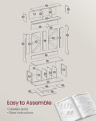 4-in-1 Entryway Hall Tree, Bench, Coat Hooks, Shoe Storage, Overhead Compartments