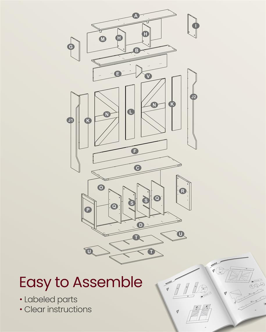 4-in-1 Entryway Hall Tree, Bench, Coat Hooks, Shoe Storage, Overhead Compartments