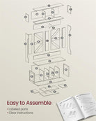 4-in-1 Entryway Hall Tree, Bench, Coat Hooks, Shoe Storage, Overhead Compartments