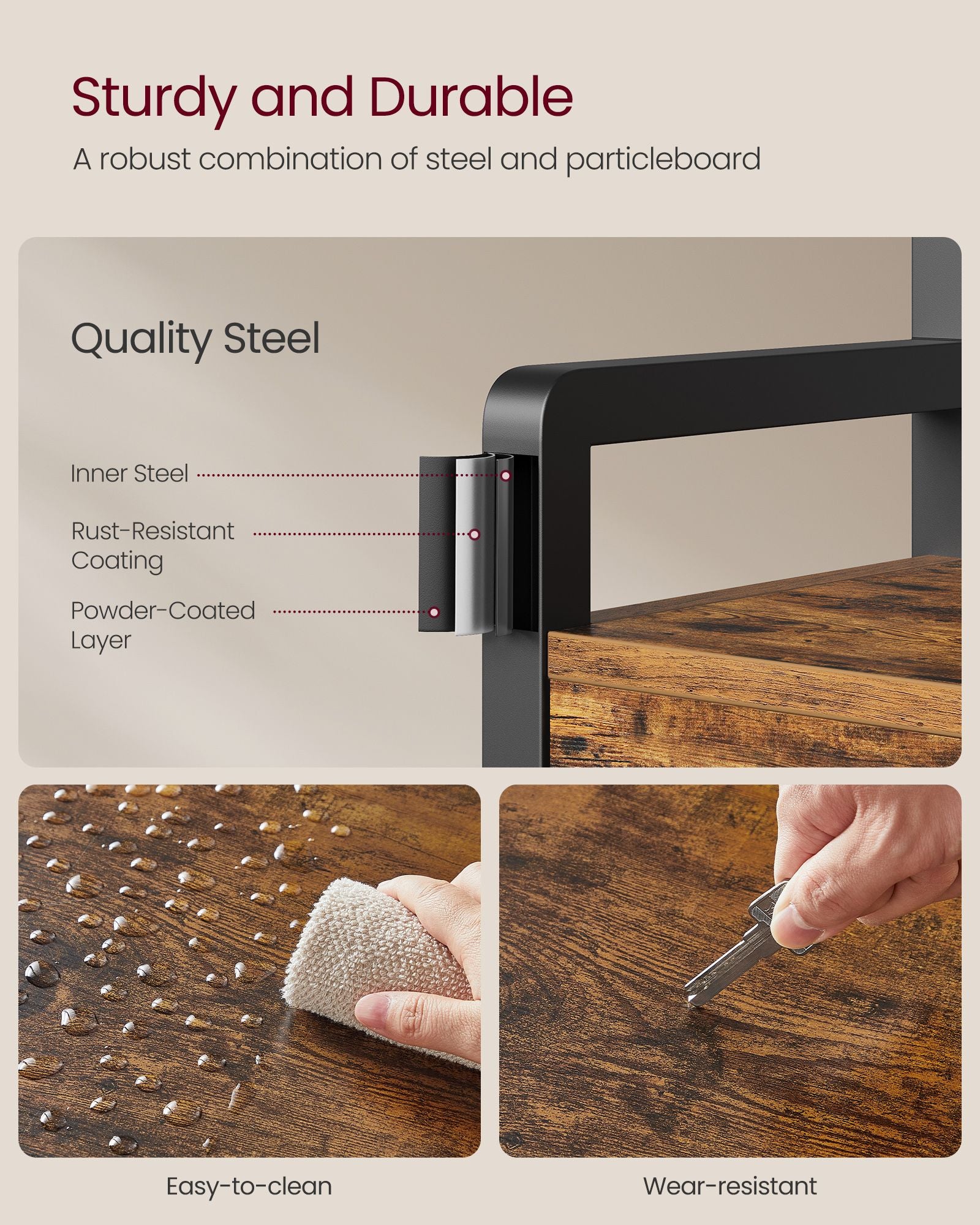 6-in-1 Entryway Hall Tree, Bench, Hooks, Shoe Rack, Drawers, Rail, Shelves