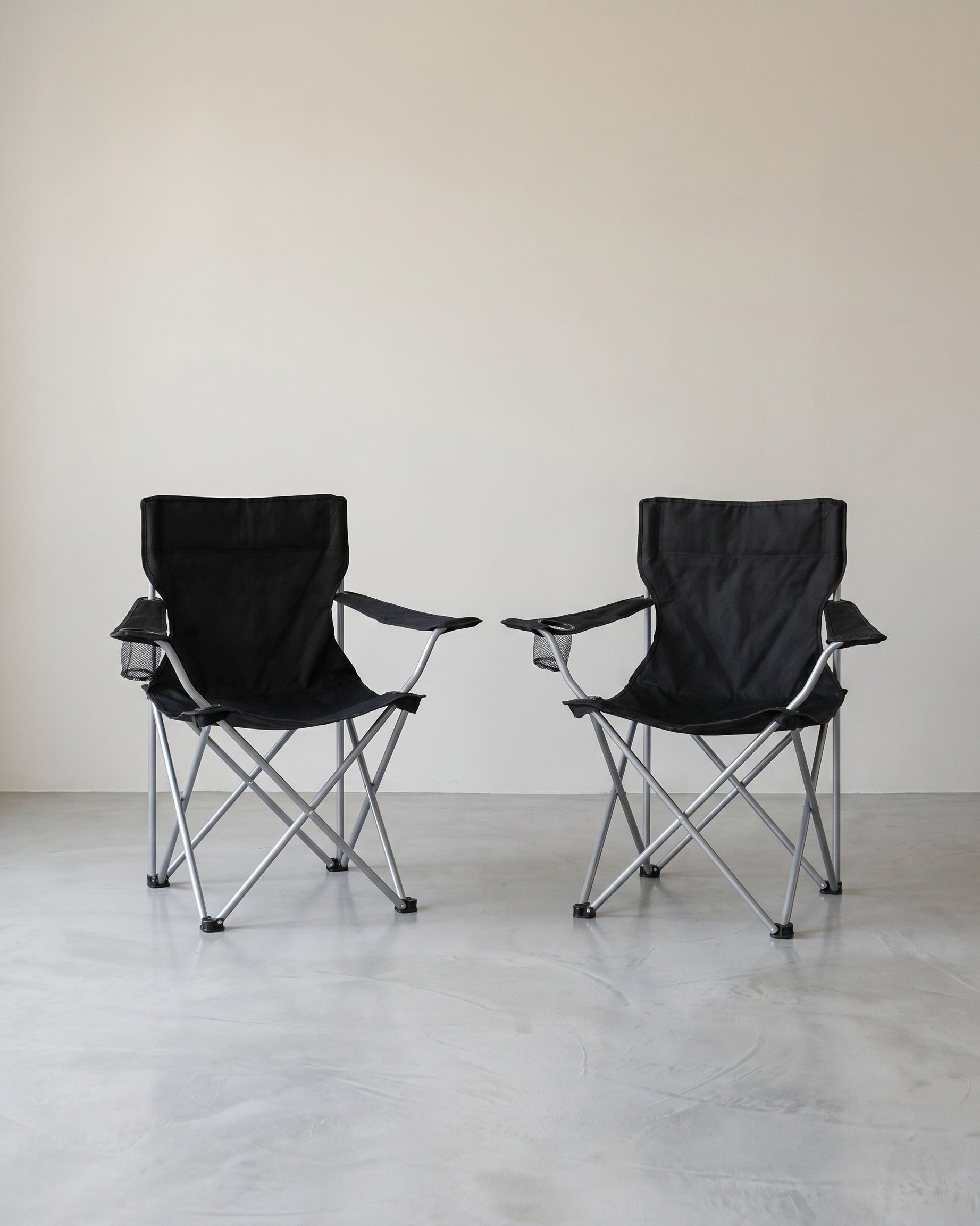 Opvouwbare Kampeerstoelen Set – Lichtgewicht – Met Bekerhouder en Draagtas