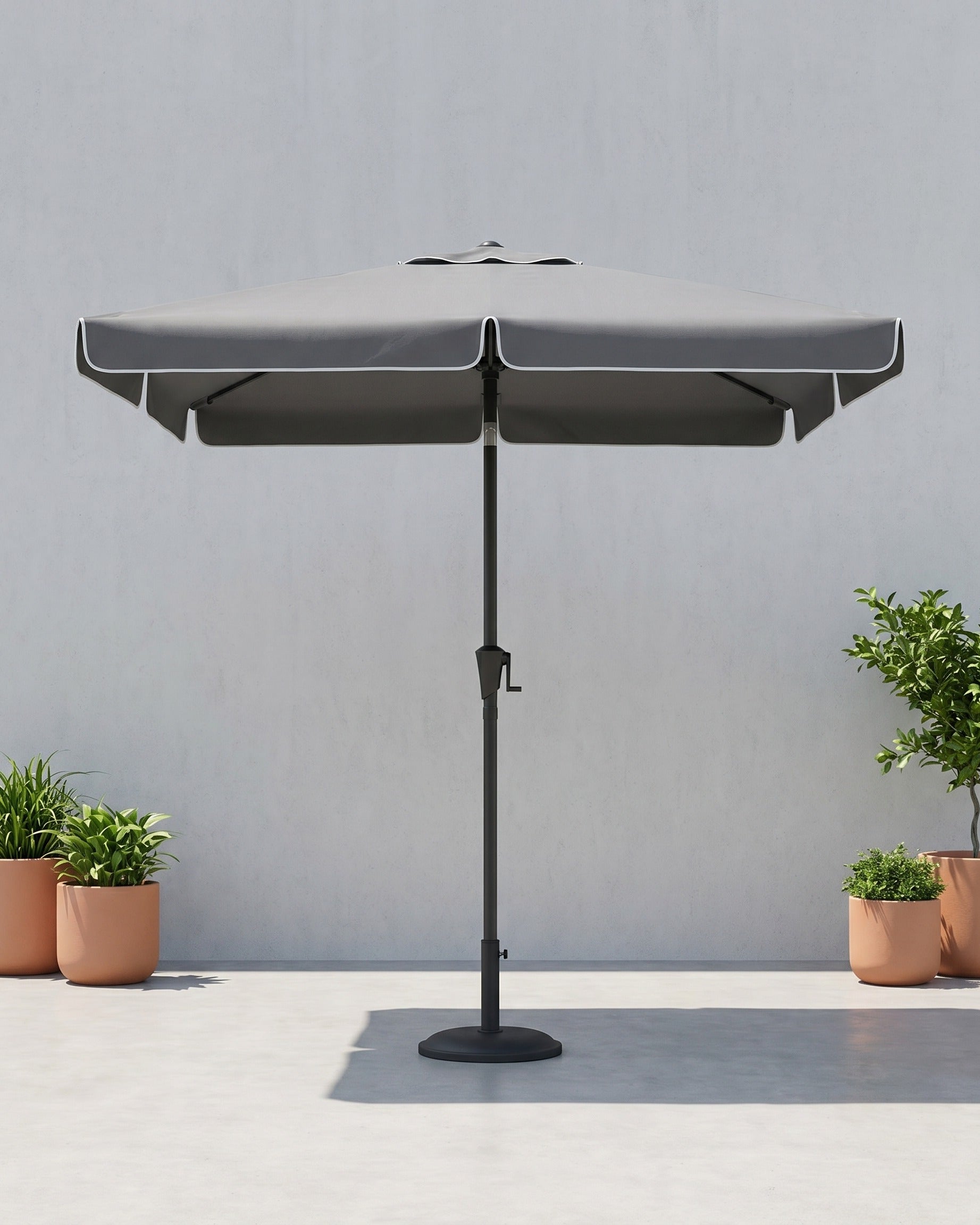 Rechthoekige Parasol - Balkon Parasol met Kantelfunctie - UV-bescherming