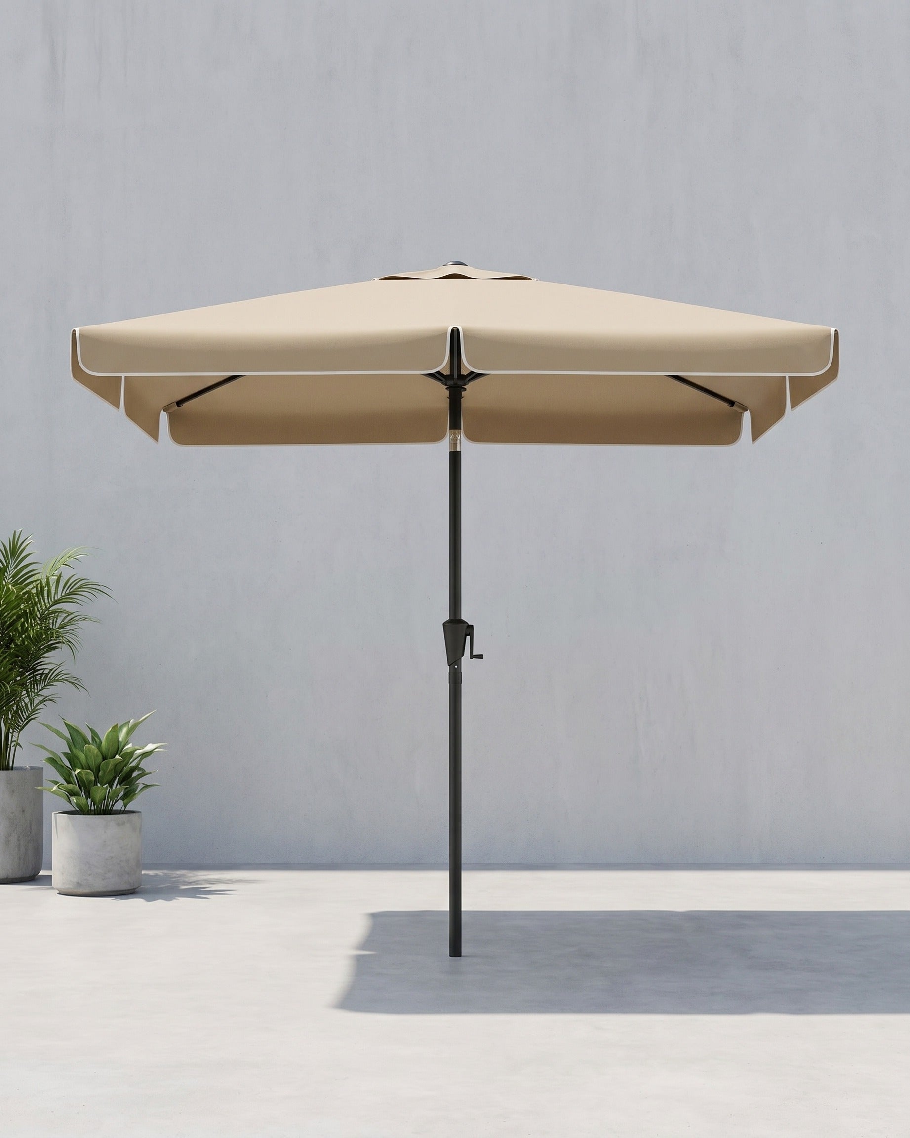 Rechthoekige Parasol - Balkon Parasol met Kantelfunctie - UV-bescherming