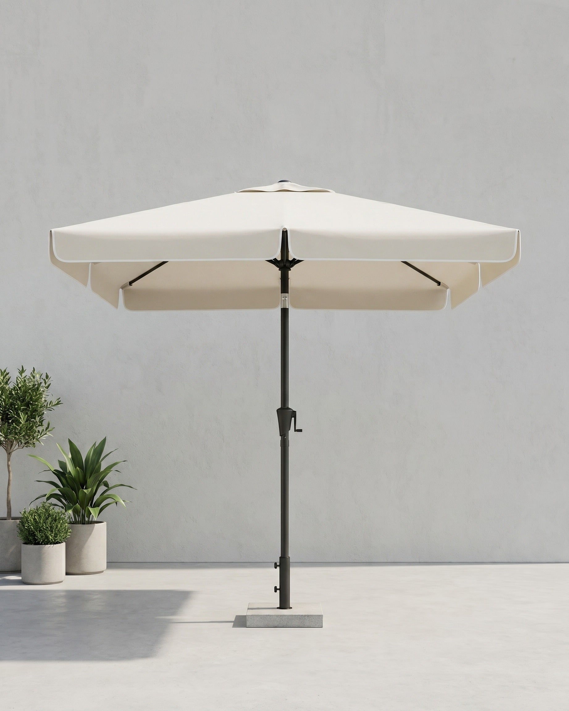 Rechthoekige Parasol - Balkon Parasol met Kantelfunctie - UV-bescherming