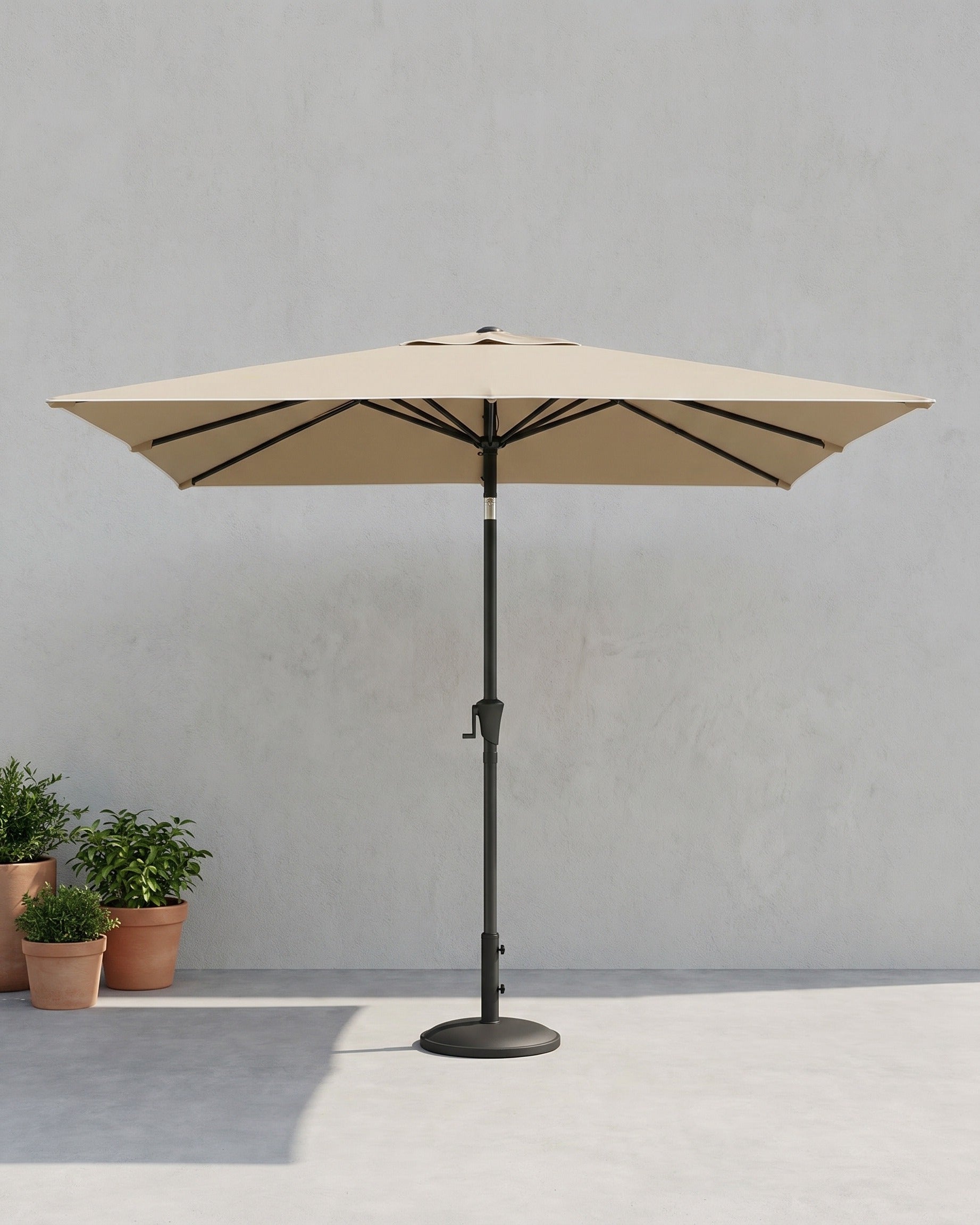 Rechthoekige Parasol - Balkon Parasol met Kantelfunctie - UV-bescherming