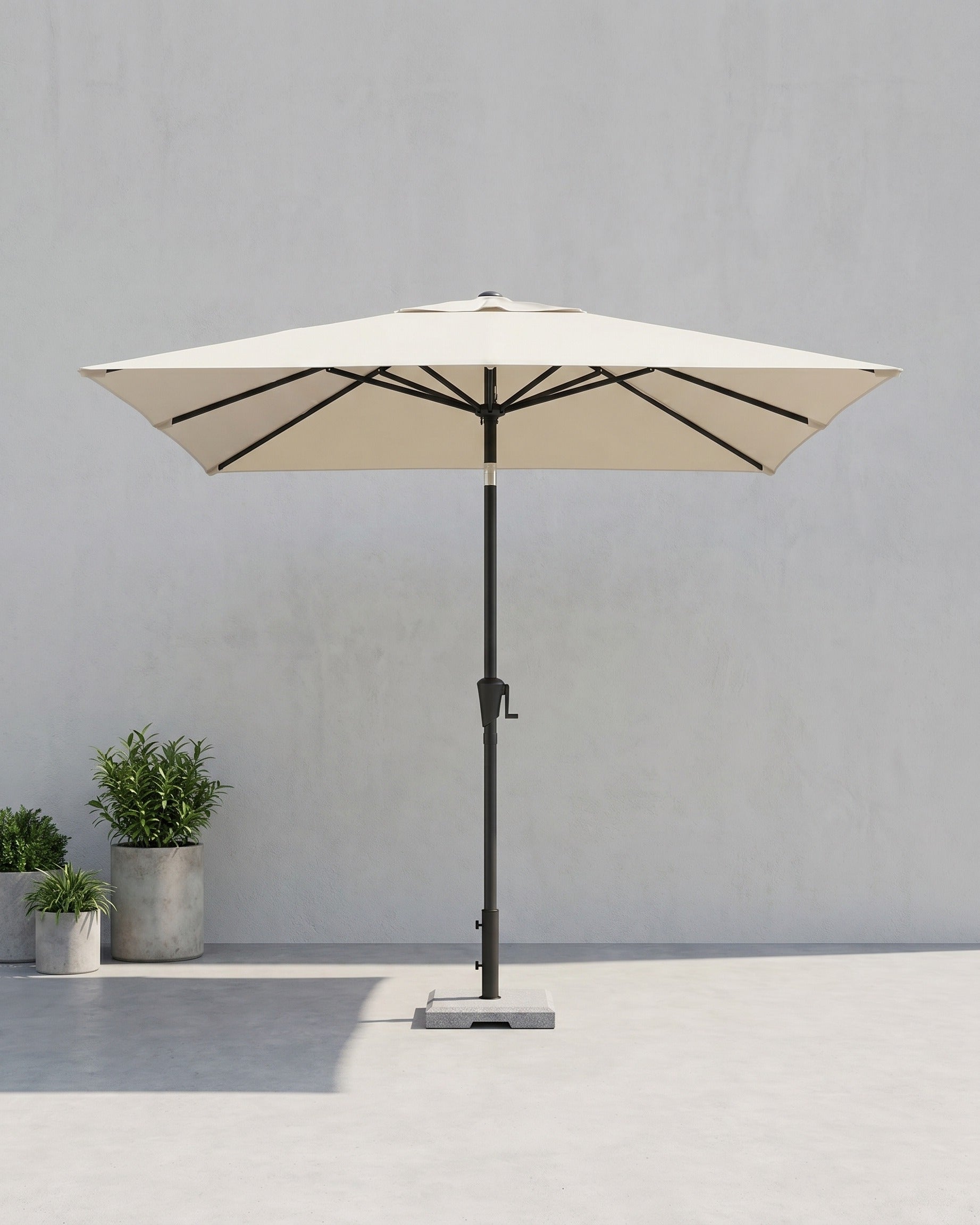 Rechthoekige Parasol - Balkon Parasol met Kantelfunctie - UV-bescherming