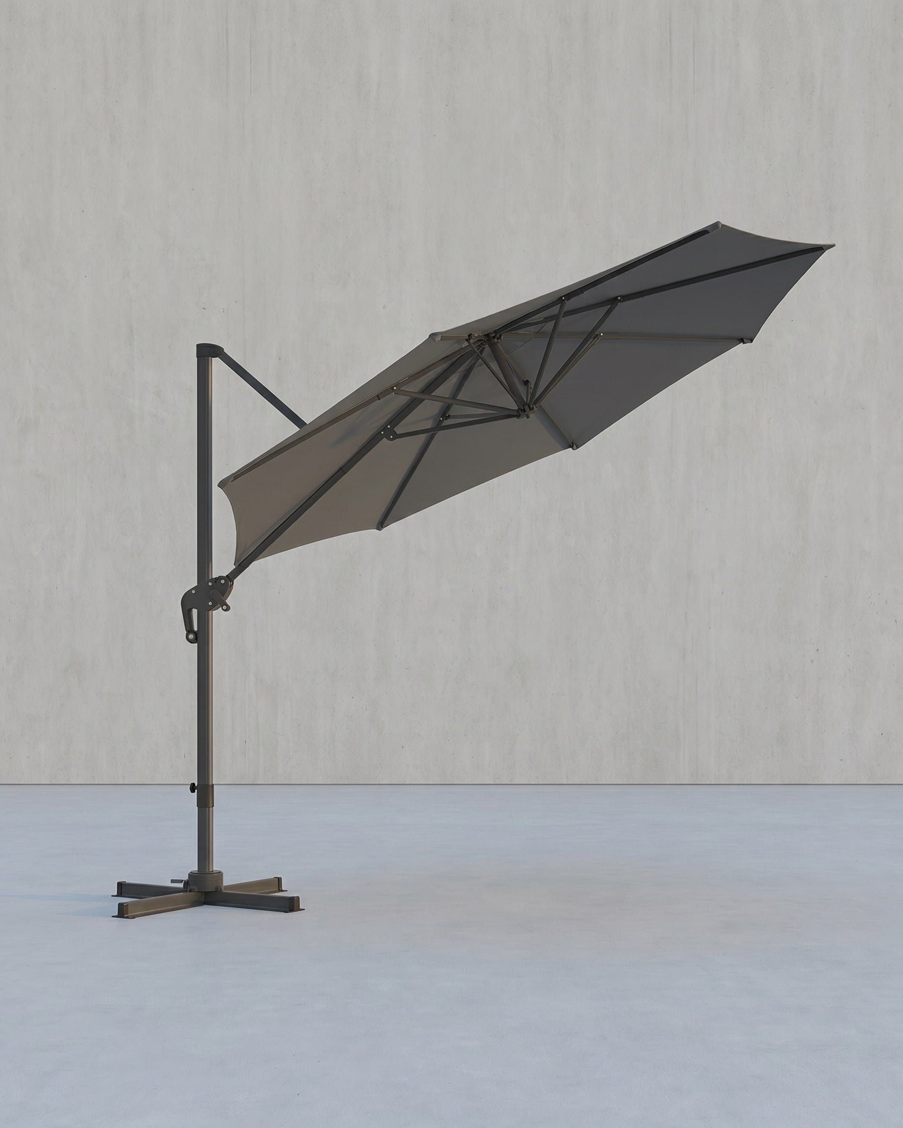 Zweefparasol Ø300 cm – Verstelbaar & UV - bescherming - 360° draaibaar - De Vries Meubels