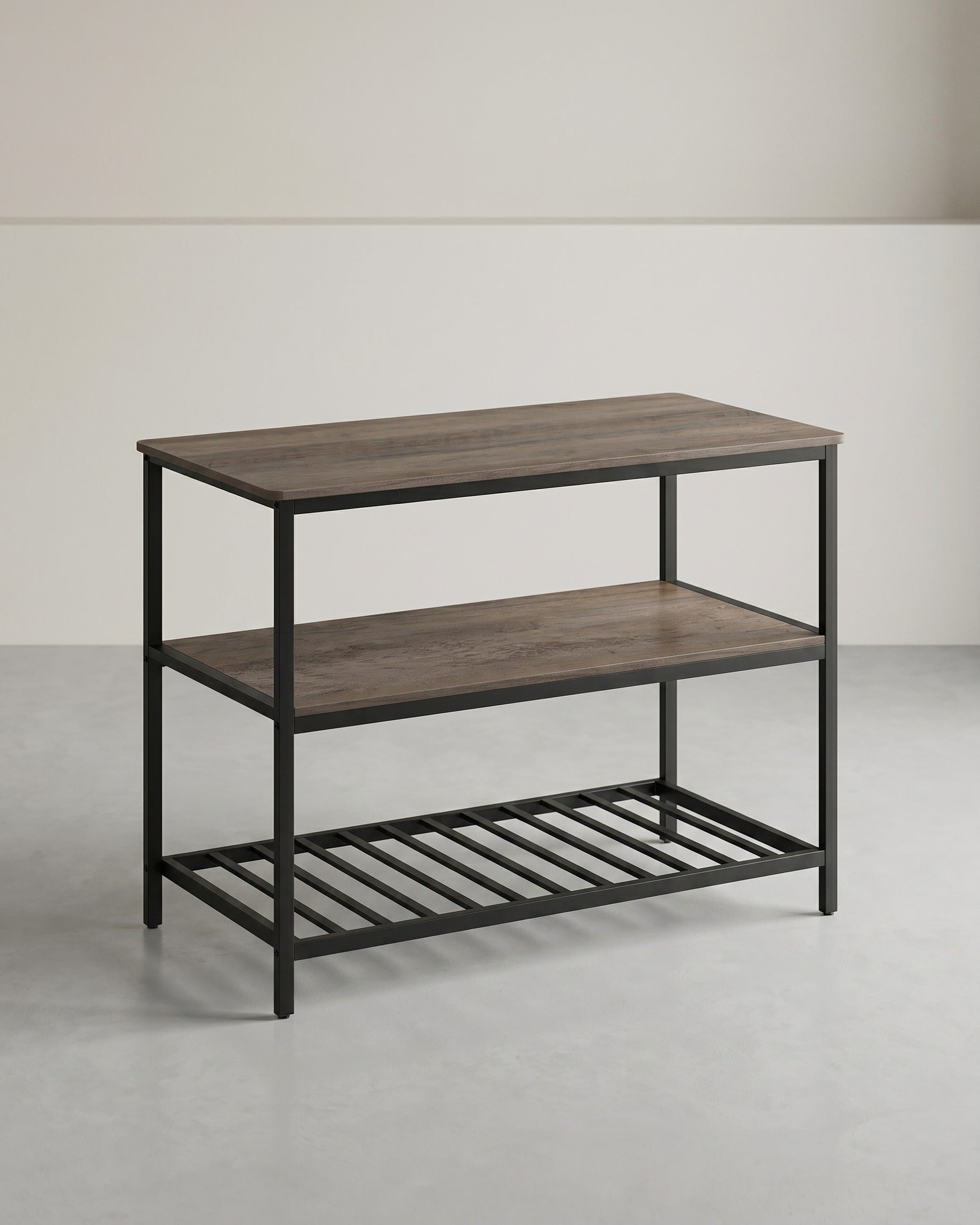 Keukenkastje – 3-laags Kruidenrek – Stalen frame – 60 x 120 x 90 cm – Industriële stijl