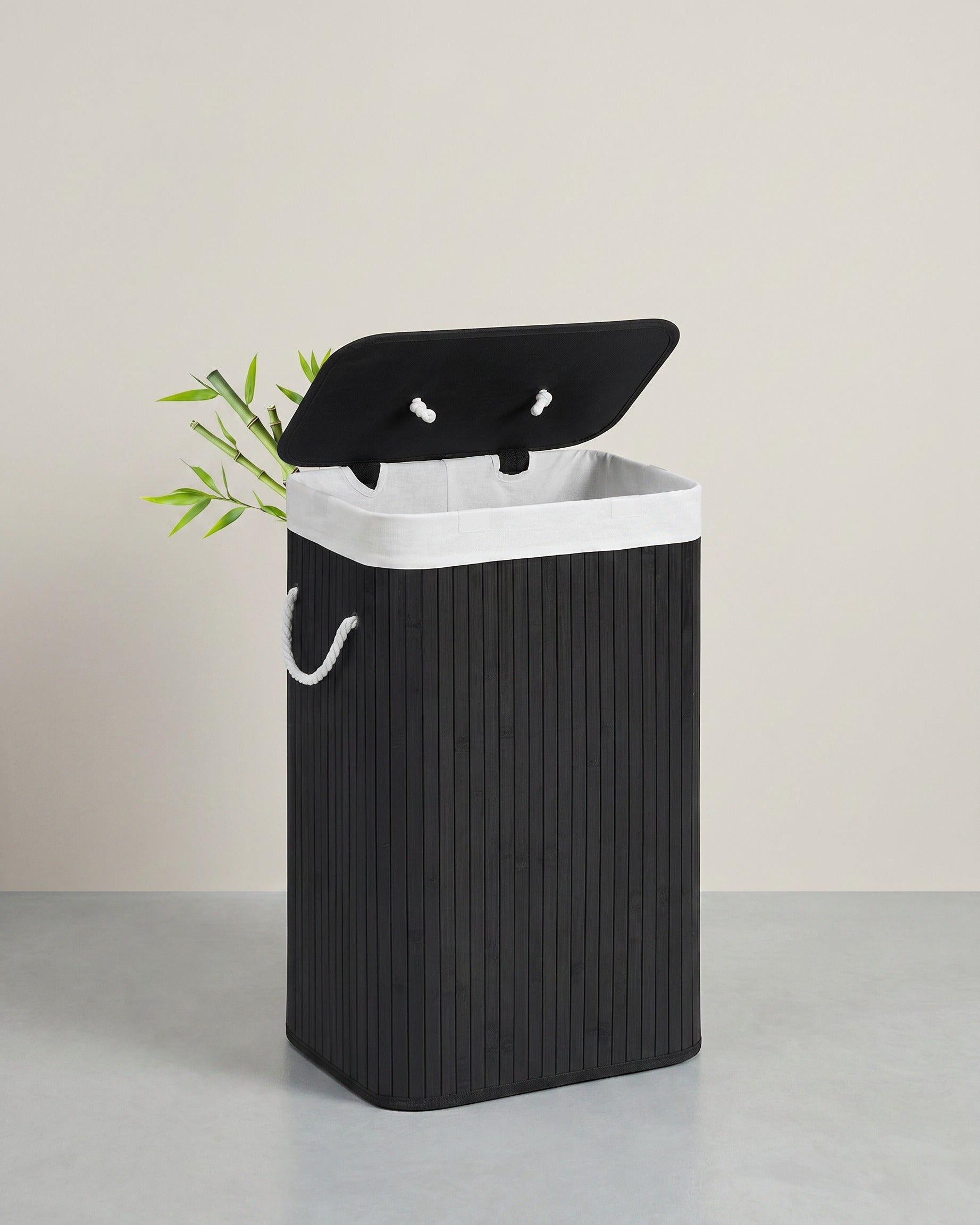 Wasmand van Bamboe – Opvouwbare Wasbox met Uitneembare Waszak