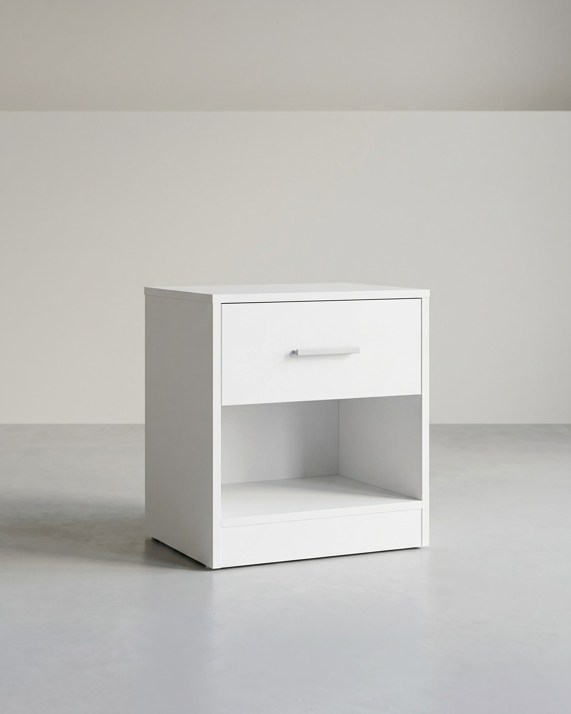Nachtkastje – met Lade – Open vak – Spaanplaat – 28 x 39 x 41 cm