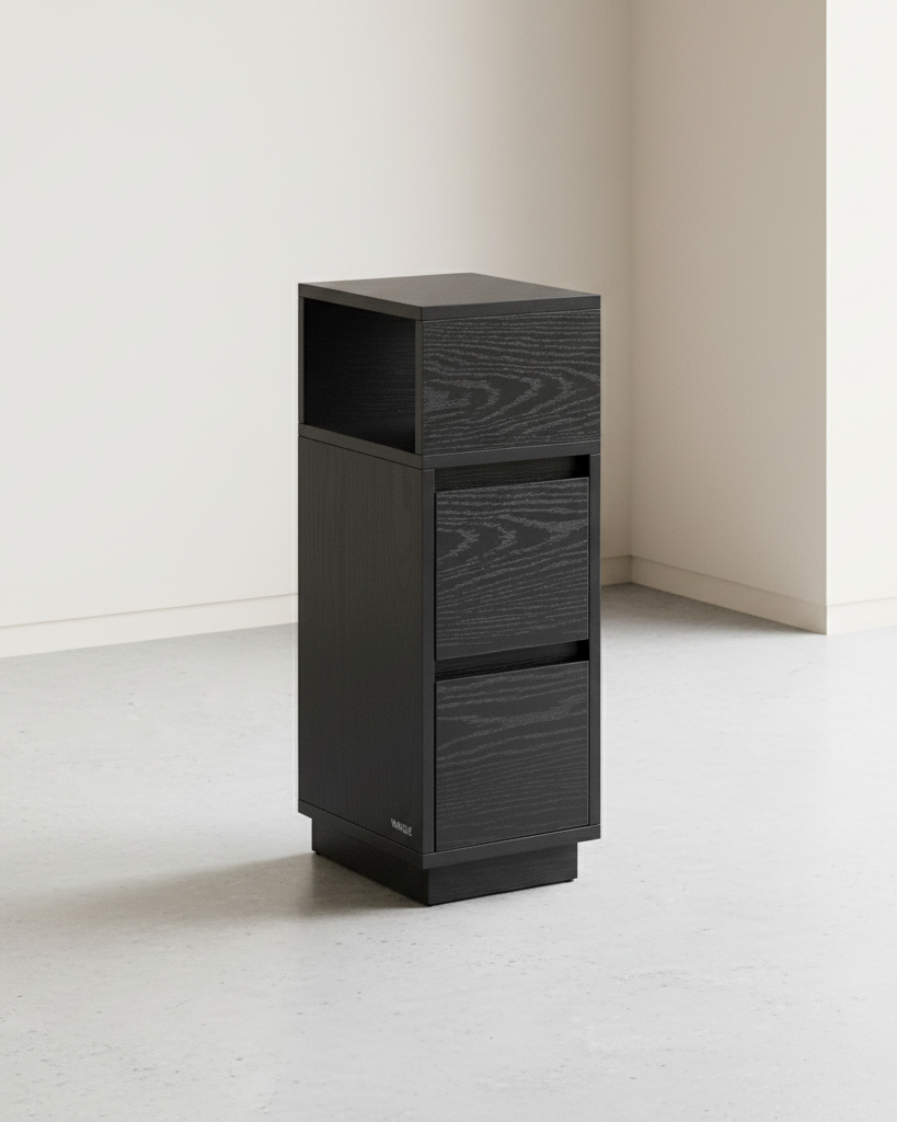 Smal Nachtkastje met Flexibel Open Vak - Bijzettafel - De Vries Meubels