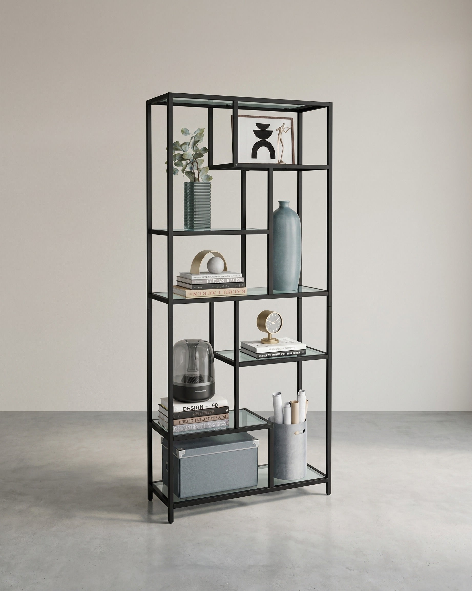 Moderne 6-laags Staande Kast – Stijlvol & Functioneel