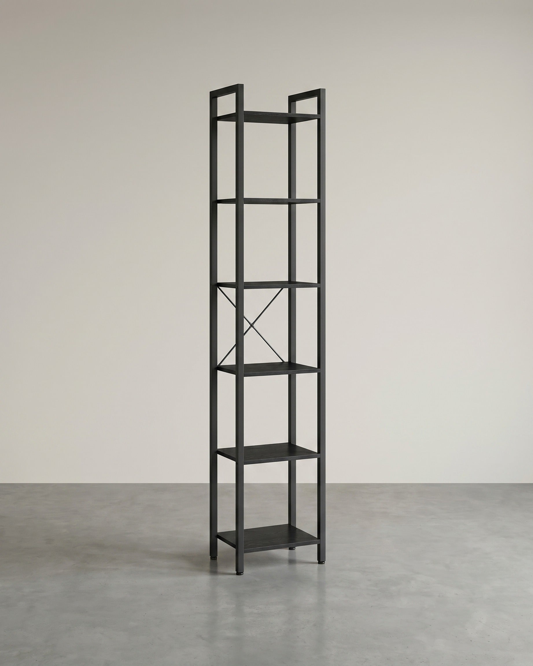 Boekenkast Industrieel - 6 Niveaus - Stabiel Metalen Frame