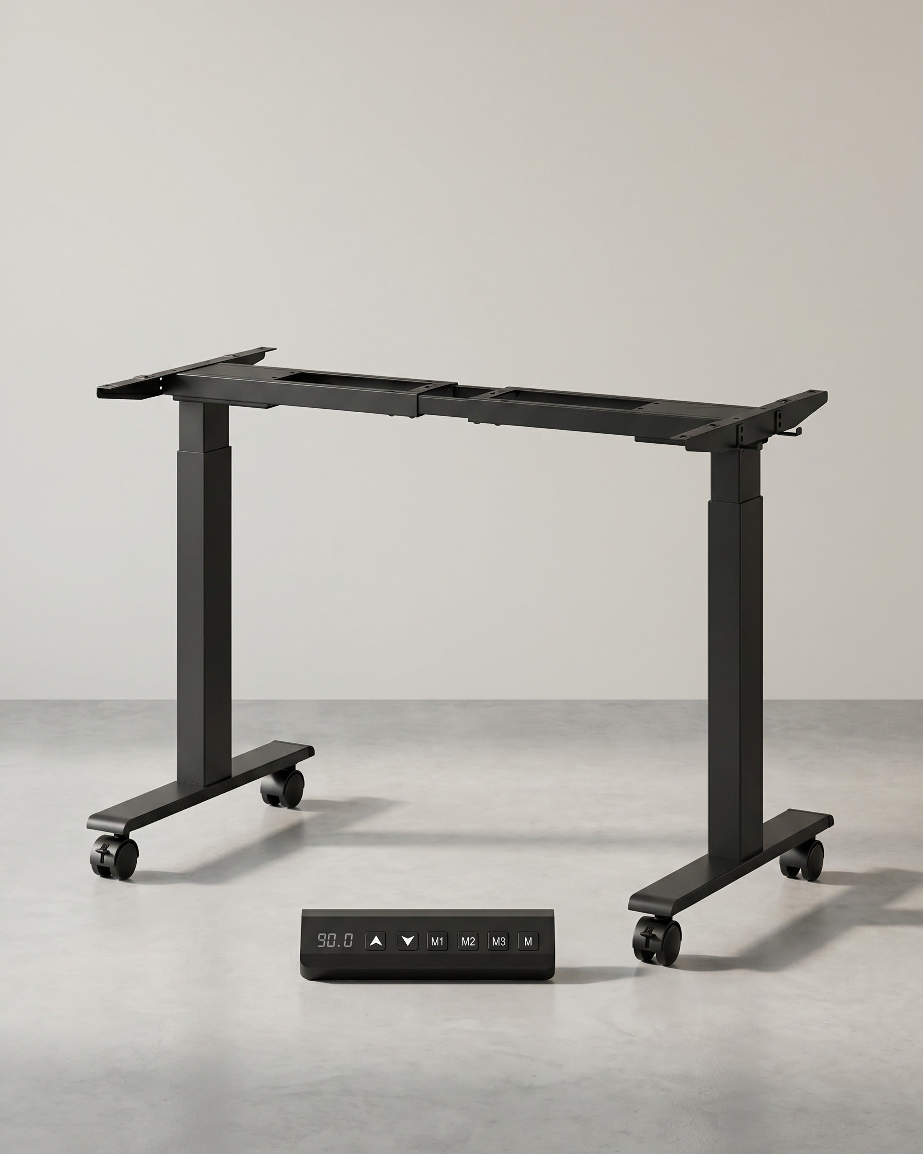 Zit Sta Bureau Frame - Hoog Laag Bureau Onderstel - Elektrisch Bureau - Sta Bureau met Wieltjes