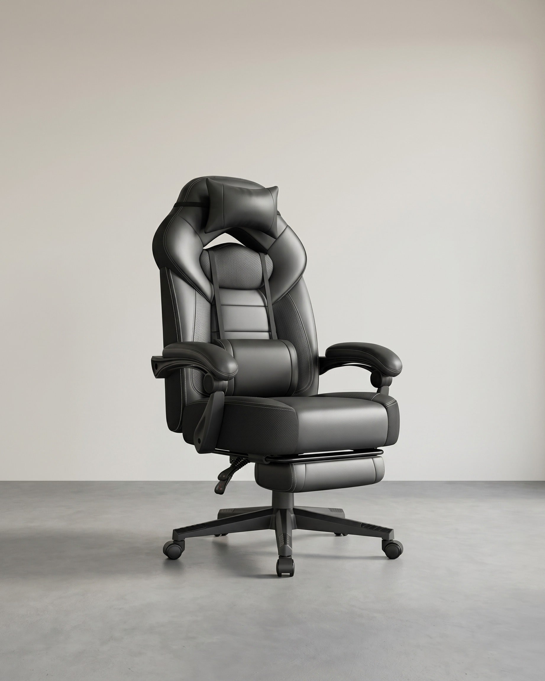 Gamingstoel met Voetensteun – Ergonomisch – Kantelbaar - Extra Dik Zitvlak - Hoogte Verstelbaar