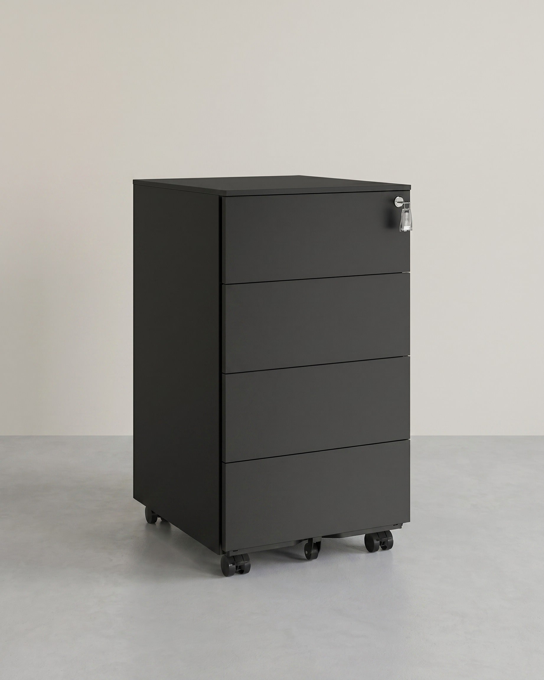Metalen Ladeblok Met 3 Laden – Compacte Kantooropberger op Wielen – Stevig en Veilig Design