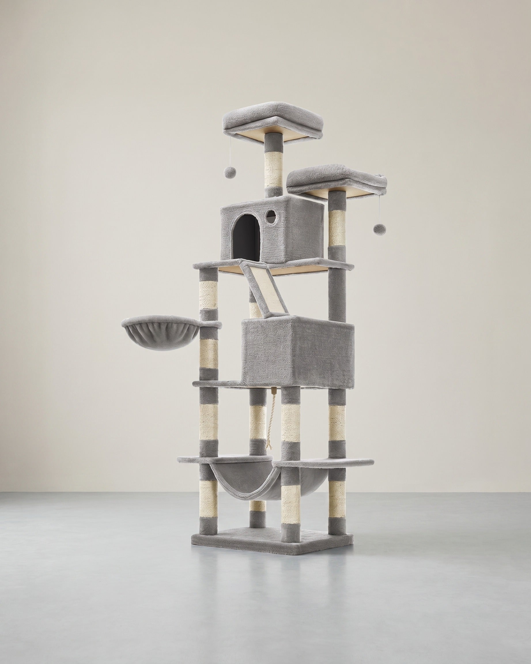 Krabpaal 206 cm - De Ultieme Speel - en Rustplek voor Jouw Kat - De Vries Meubels