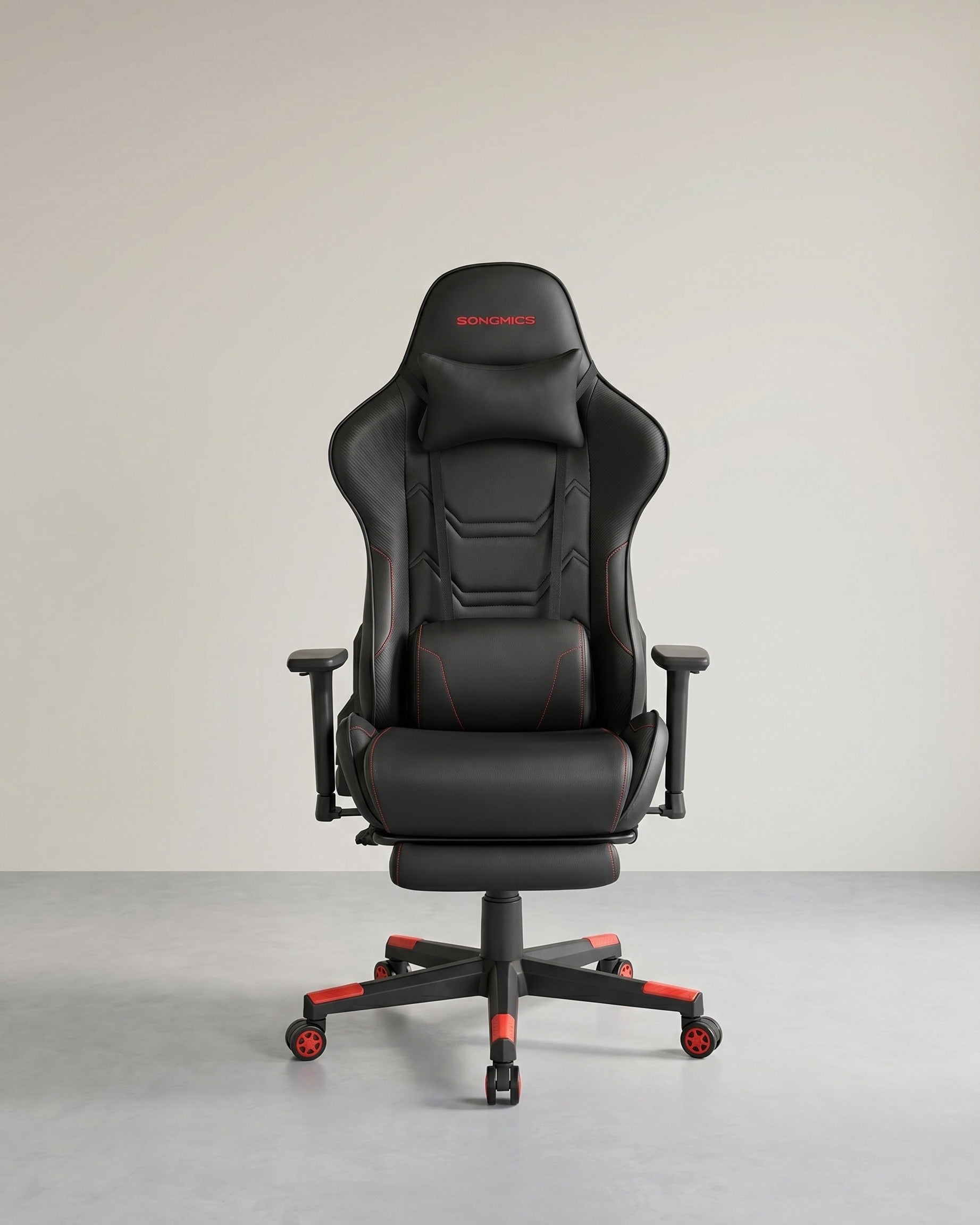 Gaming Bureaustoel – Ergonomisch Verstelbaar – Met Voetensteun & Kantelfunctie – Belastbaar tot 150 kg