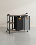 Wasmand Wagen 2 x 50L - Wasmand met Wieltjes - De Vries Meubels