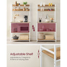 Baker's rack, power outlet, 5-tier kitchen stand, hooks, adjustable shelf