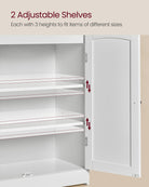 Bathroom Storage Cabinet, Open Shelves, Adjustable Shelves, Minimalist MDF