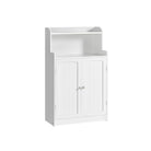 Bathroom Storage Cabinet, Open Shelves, Adjustable Shelves, Minimalist MDF