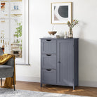 Bathroom storage cabinet - slim freestanding unit - adjustable shelf