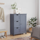 Bathroom storage cabinet - slim freestanding unit - adjustable shelf