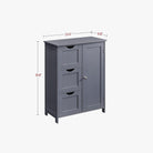 Bathroom storage cabinet - slim freestanding unit - adjustable shelf