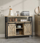 Buffet cabinet cobado collection - sideboard with sliding doors and adjustable shelves