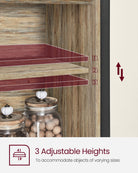 Buffet cabinet cobado collection - sideboard with sliding doors and adjustable shelves