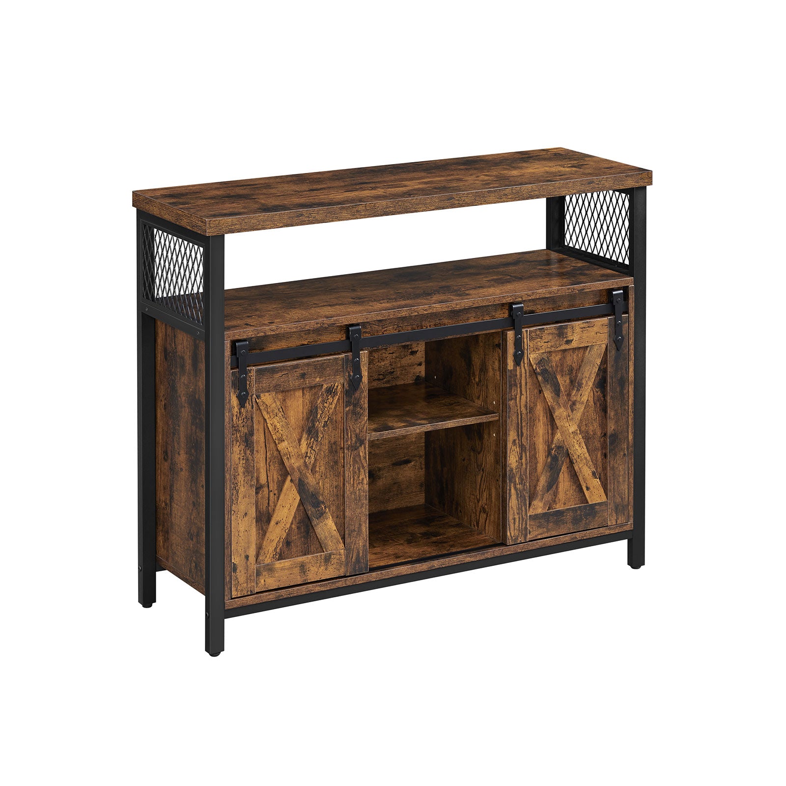 Buffet cabinet cobado collection - sideboard with sliding doors and adjustable shelves