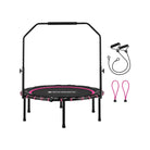 Fitness trampoline – foldable 40" – adjustable handrail – indoor cardio workout