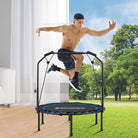 Fitness trampoline – foldable 40" – adjustable handrail – indoor cardio workout