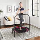 Fitness trampoline – foldable 40" – adjustable handrail – indoor cardio workout