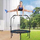 Fitness trampoline – foldable 40" – adjustable handrail – indoor cardio workout
