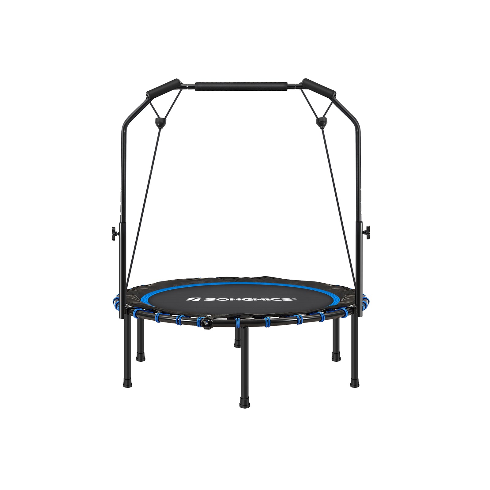 Fitness trampoline – foldable 40" – adjustable handrail – indoor cardio workout