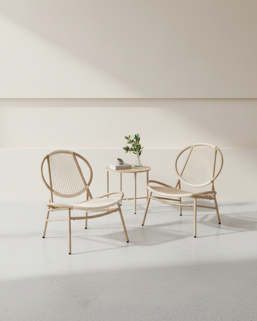 Balkonmeubelset - Set van 3 met tafel en 2 stoelen - Balkonset - Tuinset - De Vries Meubels