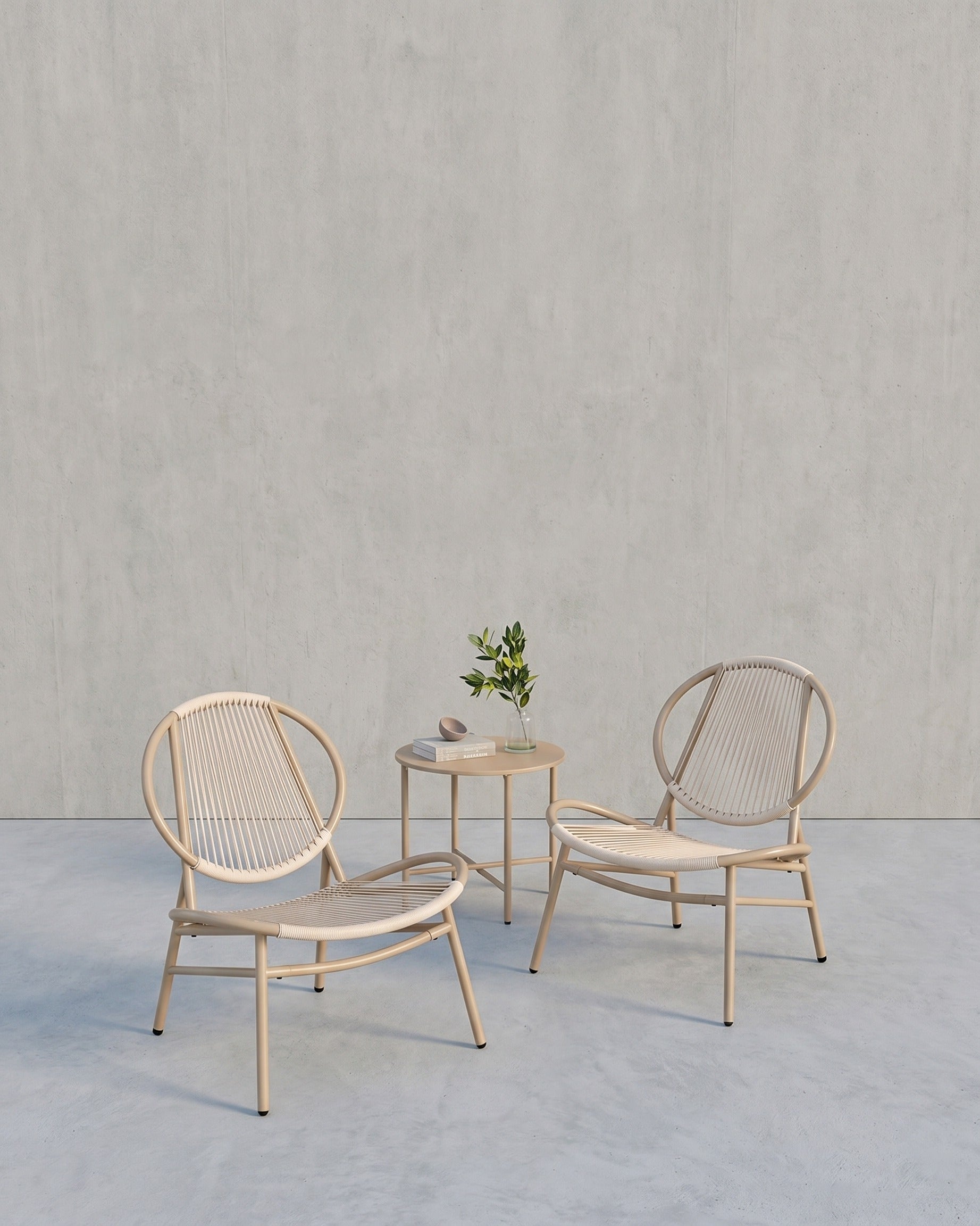 Balkonmeubelset - Set van 3 met tafel en 2 stoelen - Balkonset - Tuinset - De Vries Meubels