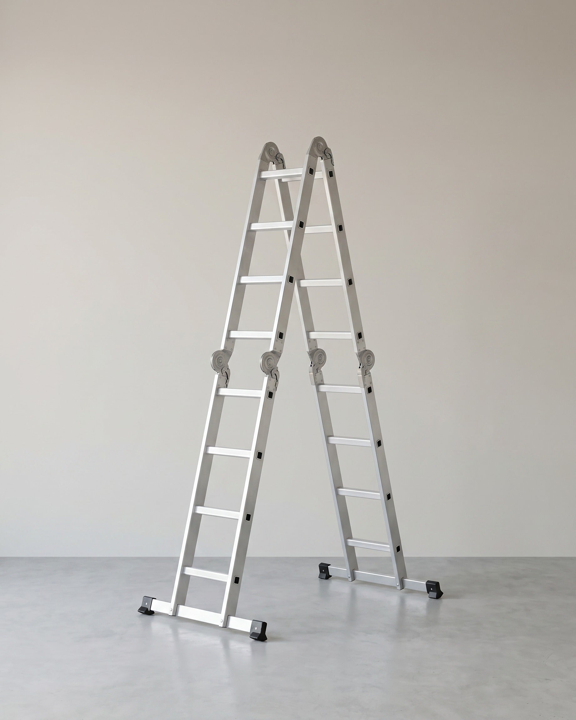 Aluminium Vouwladder - Multifunctionele Ladder - 6 - in - 1 Trapladder - 150 kg Draagvermogen - De Vries Meubels
