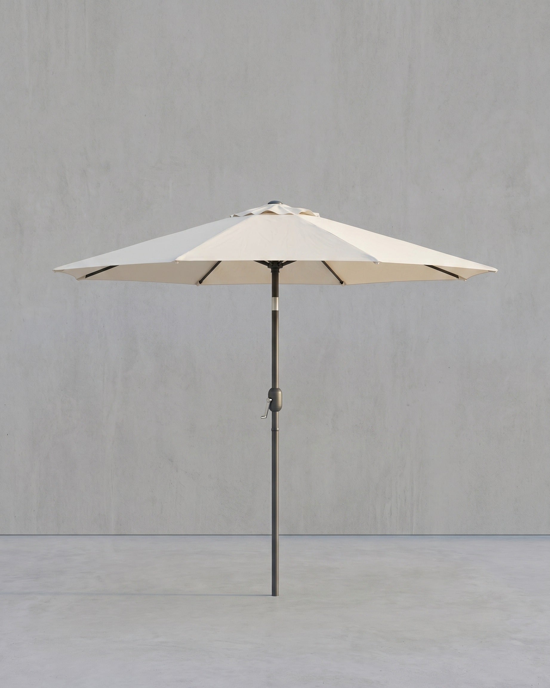 Tuinparasol – Ø 2 / 2.7 / 3 / 3.3 Meter – UPF 50+ Zonbescherming – Kantelbaar 30° – Met Zwengel – Zonder Standaard