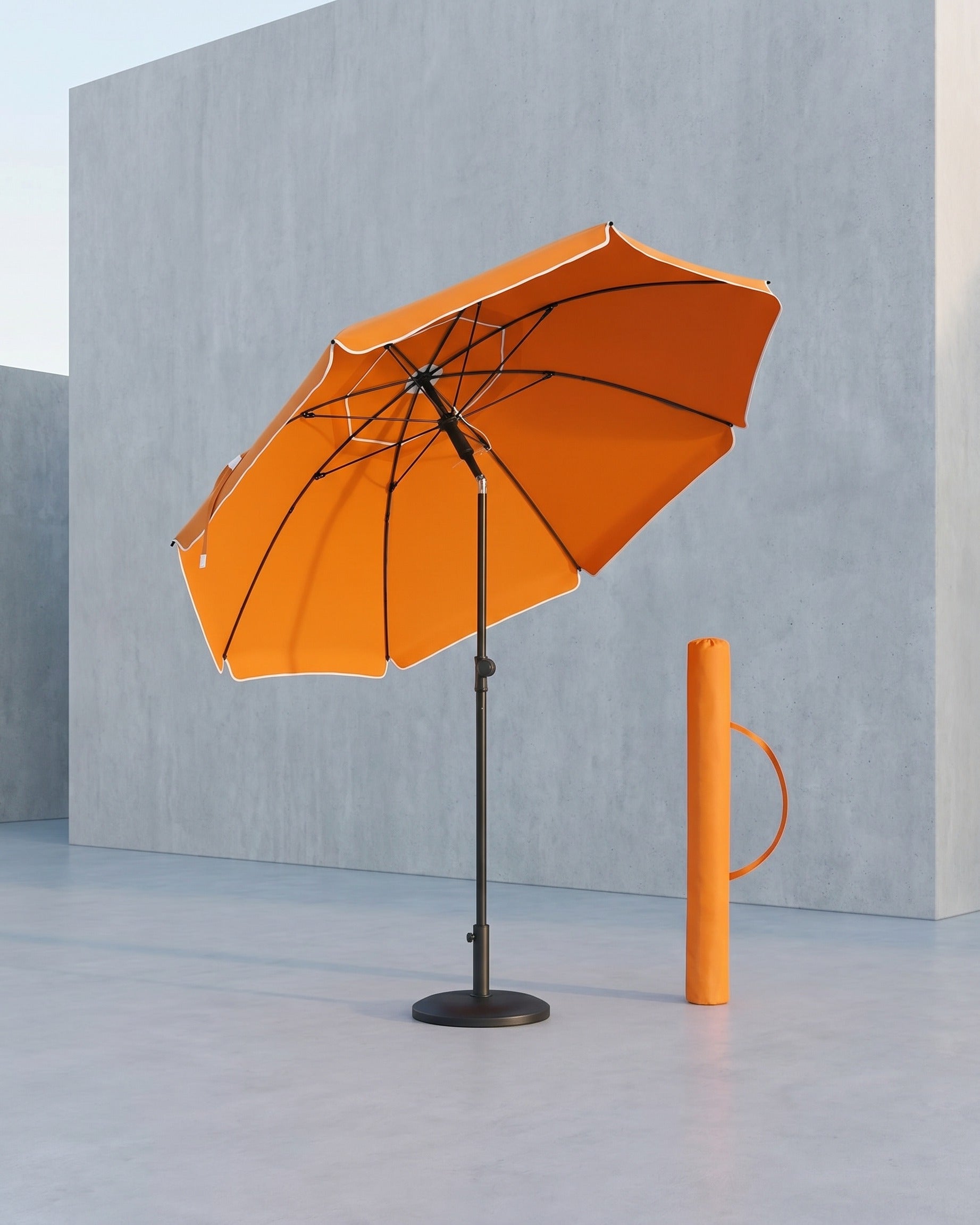 Tuinparasol Ø 160 / 200 cm – Kantelbaar – In Hoogte Verstelbaar – UPF 50+ – Met Draagtas – Zonder Standaard